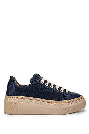 Tamer Tanca Kadın Hakiki Deri Lacivert Sneakers & Spor Ayakkabı 937 5022-09 BN AYK Y23 LACI FLOTER