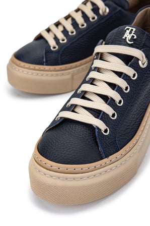 Tamer Tanca Kadın Hakiki Deri Lacivert Sneakers & Spor Ayakkabı 937 5022-09 BN AYK Y23 LACI FLOTER