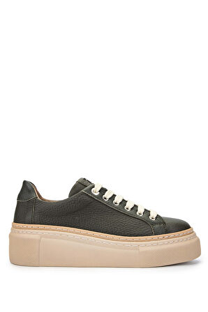 Tamer Tanca Kadın Hakiki Deri Haki Sneakers & Spor Ayakkabı 937 5022-09 BN AYK Y23 HAKI FLOTER