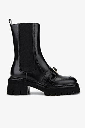 Valmenti Kadın Hakiki Deri Siyah Deri Casual Bot 1046 22323 BN BOT SK24-25 SIYAH DR