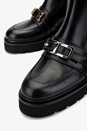 Valmenti Kadın Hakiki Deri Siyah Deri Casual Bot 1046 22323 BN BOT SK24-25 SIYAH DR