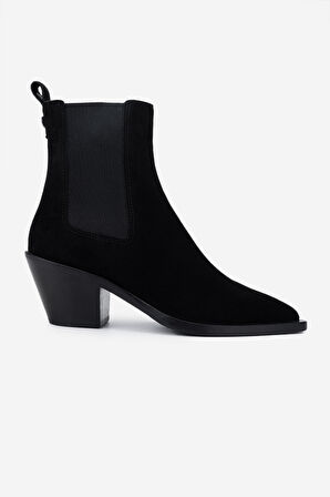 Valmenti Kadın Hakiki Deri Siyah Süet Casual Bot 1046 5154 BN BOT SK24-25 SIYAH SUET