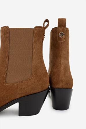 Valmenti Kadın Hakiki Deri Taba Süet Casual Bot 1046 5154 BN BOT SK24-25 TABA SUET