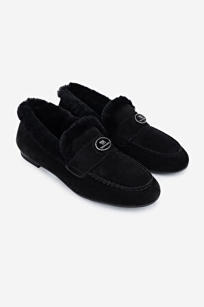 Valmenti Kadın Hakiki Deri Loafer Ayakkabı 1046 3426-1 BN AYK SK24-25 SYH YRM SUET/KURK