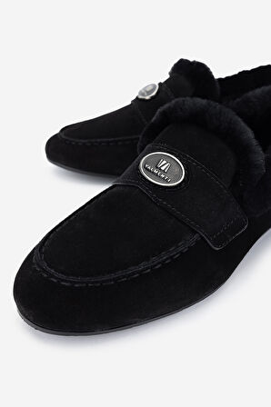 Valmenti Kadın Hakiki Deri Loafer Ayakkabı 1046 3426-1 BN AYK SK24-25 SYH YRM SUET/KURK