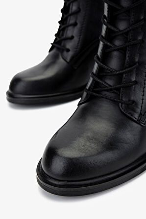 Valmenti Kadın Hakiki Deri Siyah Casual Bot 322 2453450 BN BOT SK24-25 SIYAH ANALIN