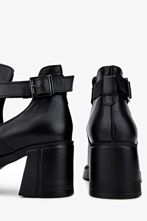 Valmenti Kadın Hakiki Deri Siyah Casual Bot 322 2452403 BN BOT SK24-25 SIYAH ANALIN