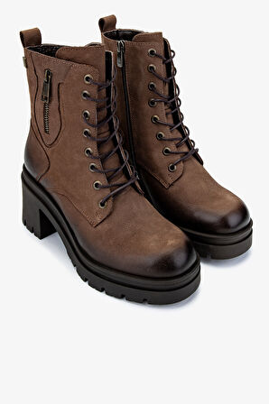 Valmenti Kadın Hakiki Deri Vizon Nubuk Casual Bot 322 2351306 BN BOT SK24-25 VIZON NBK