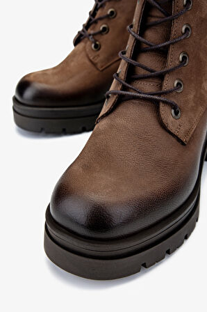 Valmenti Kadın Hakiki Deri Vizon Nubuk Casual Bot 322 2351306 BN BOT SK24-25 VIZON NBK