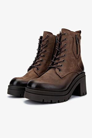 Valmenti Kadın Hakiki Deri Vizon Nubuk Casual Bot 322 2351306 BN BOT SK24-25 VIZON NBK