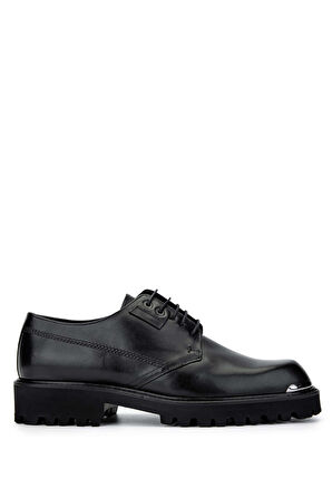 Tamer Tanca Erkek Hakiki Deri Siyah Analin Casual Ayakkabı 183 28856 ERK AYK SK24-25 SIYAH ANL