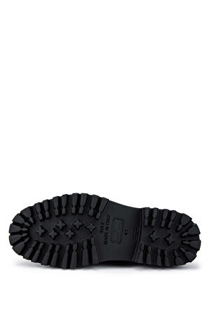 Tamer Tanca Erkek Hakiki Deri Siyah Analin Casual Ayakkabı 183 28856 ERK AYK SK24-25 SIYAH ANL