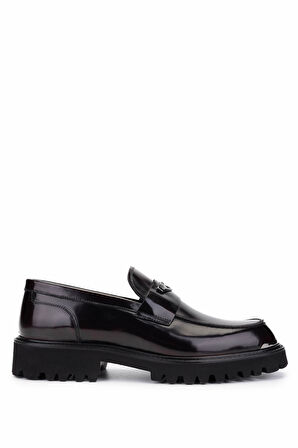 Tamer Tanca Erkek Hakiki Deri Bordo Loafer Ayakkabı 183 28855 ERK AYK SK24-25 BORDO ACMA