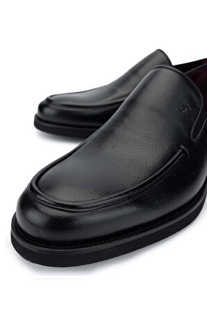 Tamer Tanca Erkek Hakiki Deri Siyah Loafer Ayakkabı 342 7358Y ERK AYK SK24-25 SIYAH PRM