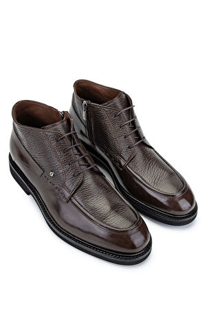 Tamer Tanca Erkek Hakiki Deri Kahverengi Klasik Bot 342 8980 ERK BOT SK24-25 KHV BFL/GYK
