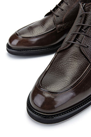 Tamer Tanca Erkek Hakiki Deri Kahverengi Klasik Bot 342 8980 ERK BOT SK24-25 KHV BFL/GYK