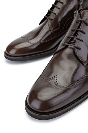 Tamer Tanca Erkek Hakiki Deri Kahverengi Klasik Bot 342 8974 ERK BOT SK24-25 KAHVE BFL