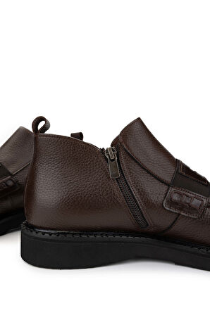 Tamer Tanca Erkek Hakiki Deri Kahverengi Klasik Bot 342 8927 ERK BOT SK24-25 KHV GYK/KHV BFL