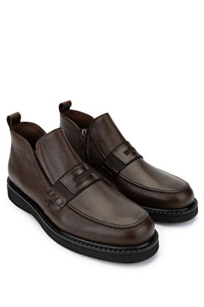 Tamer Tanca Erkek Hakiki Deri Kahverengi Klasik Bot 342 8927 ERK BOT SK24-25 KHV GYK/KHV BFL