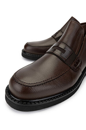 Tamer Tanca Erkek Hakiki Deri Kahverengi Klasik Bot 342 8927 ERK BOT SK24-25 KHV GYK/KHV BFL