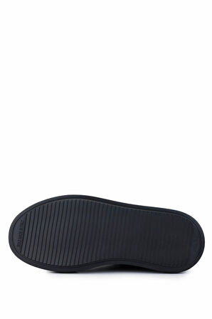 Tamer Tanca Erkek Hakiki Deri Siyah Deri Sneakers & Spor Ayakkabı 698 1139-1 ERK AYK SK24-25 SIYAH DR