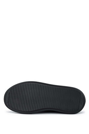 Tamer Tanca Erkek Hakiki Deri Siyah Açma Sneakers & Spor Ayakkabı 698 1139-6 ERK AYK SK24-25 SIYAH ACMA