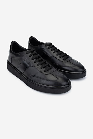 Valmenti Erkek Hakiki Deri Siyah Sneakers & Spor Ayakkabı 698 1147-1 ERK AYK SK24-25 SIYAH