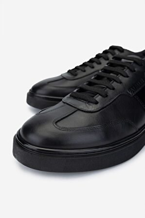 Valmenti Erkek Hakiki Deri Siyah Sneakers & Spor Ayakkabı 698 1147-1 ERK AYK SK24-25 SIYAH