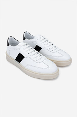 Valmenti Erkek Hakiki Deri Beyaz Sneakers & Spor Ayakkabı 698 1147-1 ERK AYK SK24-25 BEYAZ