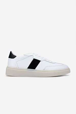 Valmenti Erkek Hakiki Deri Beyaz Sneakers & Spor Ayakkabı 698 1147-1 ERK AYK SK24-25 BEYAZ