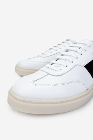 Valmenti Erkek Hakiki Deri Beyaz Sneakers & Spor Ayakkabı 698 1147-1 ERK AYK SK24-25 BEYAZ