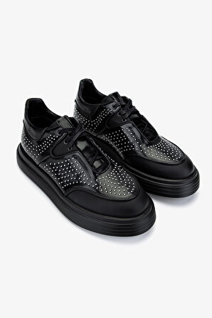 Valmenti Erkek Hakiki Deri Siyah Sneakers & Spor Ayakkabı 698 1139-2 ERK AYK SK24-25 SIYAH ZMB