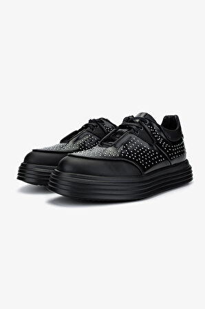 Valmenti Erkek Hakiki Deri Siyah Sneakers & Spor Ayakkabı 698 1139-2 ERK AYK SK24-25 SIYAH ZMB