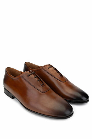 Tamer Tanca Erkek Hakiki Deri Taba Klasik Ayakkabı 987 125 ERK AYK SK24-25 TABA SPIRO