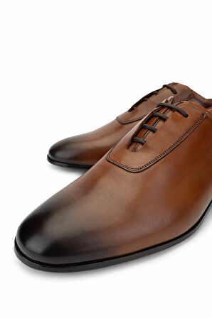 Tamer Tanca Erkek Hakiki Deri Taba Klasik Ayakkabı 987 125 ERK AYK SK24-25 TABA SPIRO