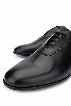 Tamer Tanca Erkek Hakiki Deri Siyah Klasik Ayakkabı 987 125 ERK AYK SK24-25 SIYAH SPIRO