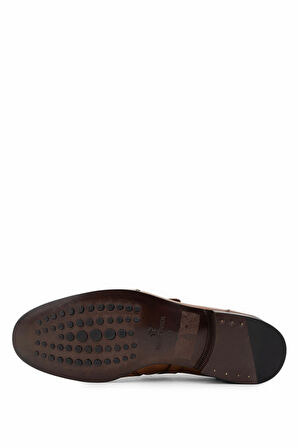 Tamer Tanca Erkek Hakiki Deri Taba Loafer Ayakkabı 987 127 ERK AYK SK24-25 TABA
