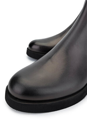 Tamer Tanca Erkek Hakiki Deri Gri Casual Bot 987 133K ERK BOT SK24-25 GRI DR