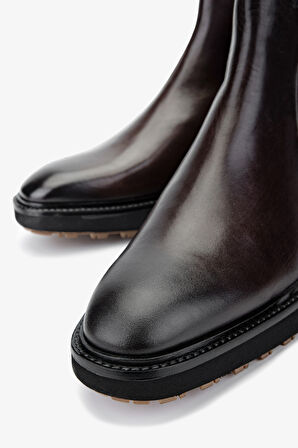 Valmenti Erkek Hakiki Deri Kahverengi Klasik Bot 987 142K ERK BOT SK24-25 KAHVE