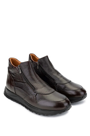 Tamer Tanca Erkek Hakiki Deri Kahverengi Casual Bot 537 3564 ERK BOT SK24-25 KAHVE