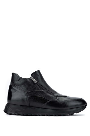 Tamer Tanca Erkek Hakiki Deri Siyah Casual Bot 537 3564 ERK BOT SK24-25 SIYAH