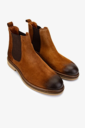 Valmenti Erkek Hakiki Deri Taba Süet Casual Bot 537 3570 ERK BOT SK24-25 TABA SUET