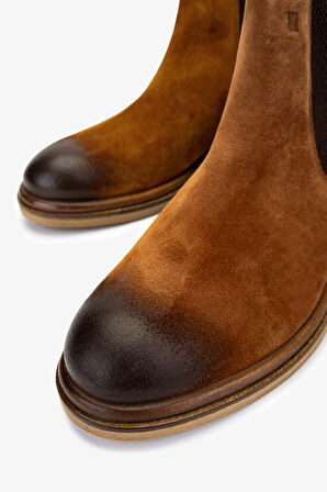 Valmenti Erkek Hakiki Deri Taba Süet Casual Bot 537 3570 ERK BOT SK24-25 TABA SUET