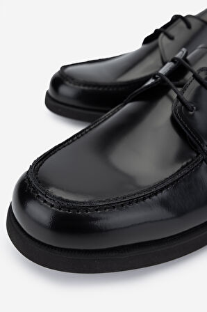 Valmenti Erkek Hakiki Deri Siyah Açma Casual Ayakkabı 537 3569 ERK AYK SK24-25 SIYAH ACMA