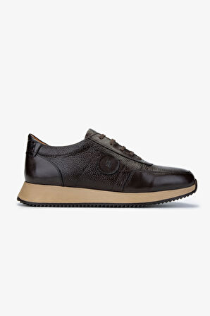 Valmenti Erkek Hakiki Deri Kahverengi Sneakers & Spor Ayakkabı 537 3567 ERK AYK SK24-25 KAHVE