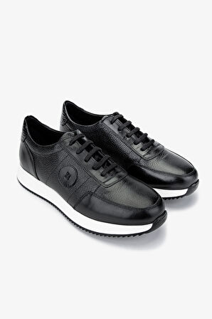 Valmenti Erkek Hakiki Deri Siyah Sneakers & Spor Ayakkabı 537 3567 ERK AYK SK24-25 SIYAH