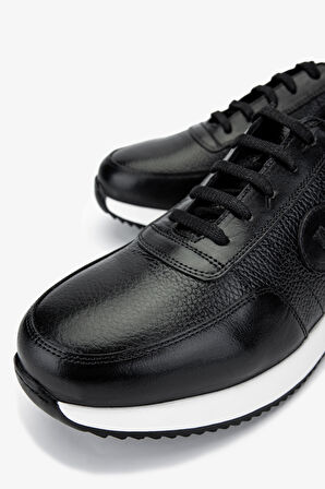 Valmenti Erkek Hakiki Deri Siyah Sneakers & Spor Ayakkabı 537 3567 ERK AYK SK24-25 SIYAH