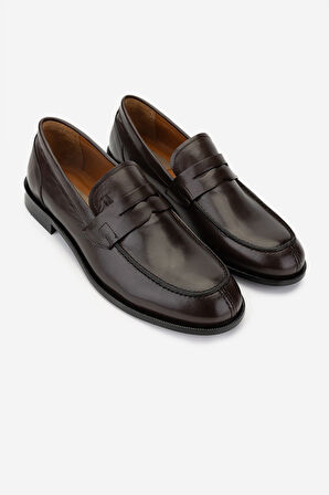 Valmenti Erkek Hakiki Deri Fındık Loafer Ayakkabı 537 3565 ERK AYK SK24-25 FINDIK