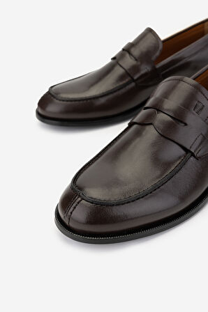 Valmenti Erkek Hakiki Deri Fındık Loafer Ayakkabı 537 3565 ERK AYK SK24-25 FINDIK