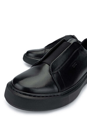Tamer Tanca Erkek Hakiki Deri Siyah Deri Loafer Ayakkabı 537 3483 ERK AYK SK24-25 SIYAH DR